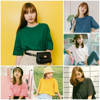 🔥รวมเสื้อoversizeสีพื้น SALE !! 150🔥จากปกติ 350 ผญ/ผช ใส่ได้จ้า