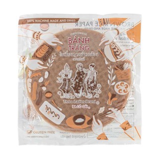 🔥HOT🔥 ทรีเลดี้ แผ่นใบเมี่ยงเวียดนามผสมข้าวกล้อง 340 กรัม Three Ladies Brown Rice Paper 340 g