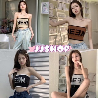 JJ Shop​💜​พร้อมส่ง เสื้อเกาอกไหมพรม NEEN สุดเท่ใส่สบายมากกำลังมาแรง "28802" -C