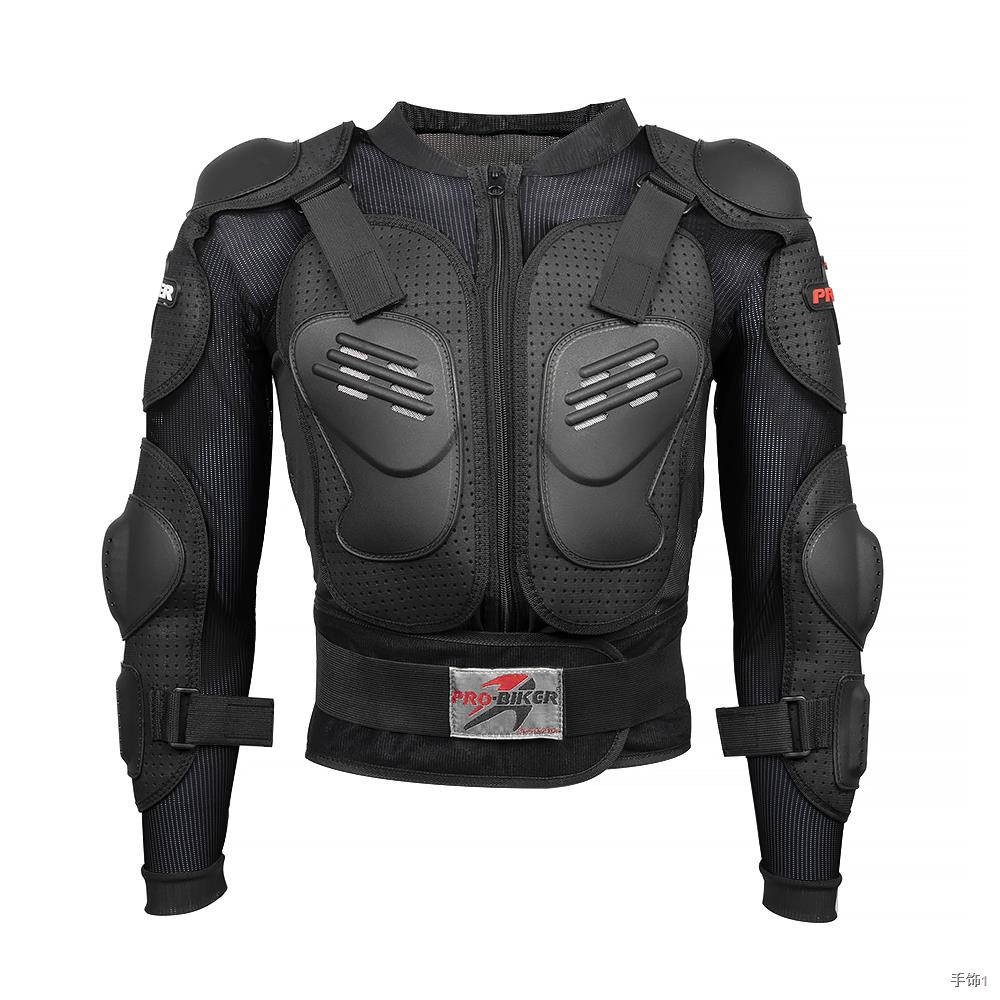 ﹊Motorcycle full body armor jacket PRO-BIKER Motocross Protector Racing Armor Protector Motorcycle Jacket Moto Protectiv