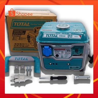 เครื่องปั่นไฟ (เบนซิน) 800วัตถ์ 2.0HP เครื่องยนต์ 2 จังหวะ TOTAL TP18001