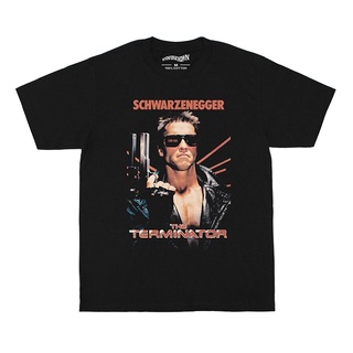 เสื้อยืดfashionเสื้อยืด พิมพ์ลาย The Terminator Schwarzenegger Schwarzenegger สําหรับผู้ชายS-5XL