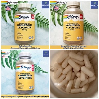 Solaray - Higher Absorption Magnesium Glycinate 350 mg แมกนีเซียม ไกลซิเนต กระดูก กล้ามเนื้อ ผ่อนคลาย