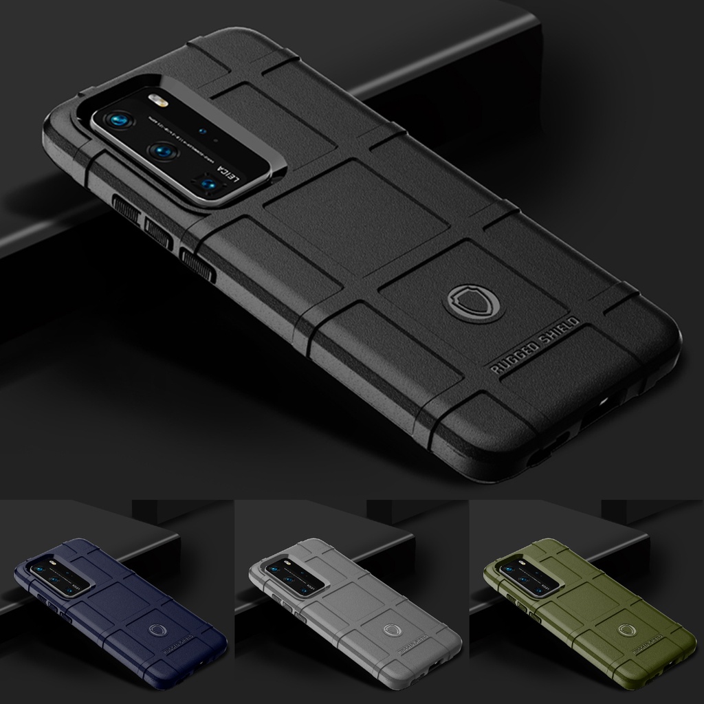 Huawei P40 Pro P30 Lite P20 Pro Hybrid โล่กันกระแทกเกราะนุ่มป้องกันเคสโทรศัพท์