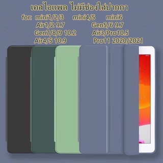 เคสสำหรับ gen8 gen7 gen9 10.2 เคส air4 air5 10.9 air3 10.5 air1 air2 9.7 เคส mini1/2/3/4/5 mini6 pro11 ไม่มีช่องใส่ปากกา