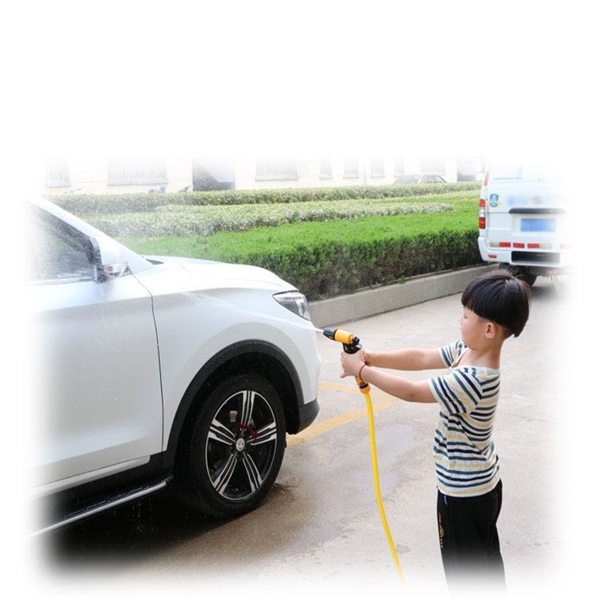 ชุดปืนฉีดน้ำแรงดันสูง+ข้อต่อ 3ชิ้น อุปกรณ์ข้อต่อท่อยาง ข้อต่อก๊อกน้ำ ข้อต่อสวมเร็วสายยาง 1/2 (4หุน) #097#FA