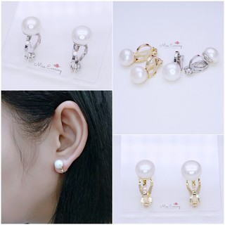 Miss Earring ต่างหูหนีบ CZ Romeo&amp;Juliet