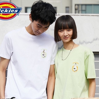 เสื้อยืดครอป เสื้อยืดแขนสั้น ผ้าฝ้าย พิมพ์ลาย Dickies ทรงหลวม แบบเรียบง่าย เหมาะกับฤดูใบไม้ผลิ และฤดูร้อน สําหรับผู้ชาย