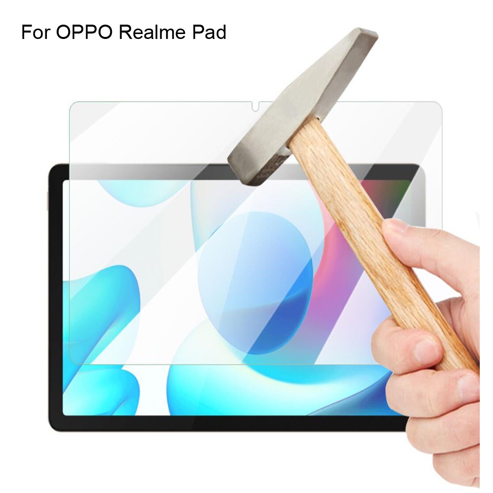 Oppo Realme Pad 10.4 นิ้ว / Realme Pad mini 8.7 นิ้ว กระจกนิรภัย ป้องกันหน้าจอ ฟิล์มกันรอย แบบเต็มจอ