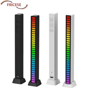 Fricese โคมไฟ LED RGB ควบคุมด้วยเสียงเพลง ตามจังหวะ USB