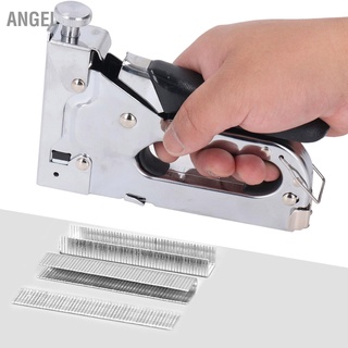 ANGEL Staple Gun 3 in 1 Manual Stapler Nailer 100pcs Capacity for Packaging Decoration