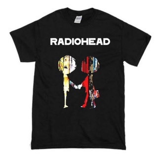 เสื้อยืดสีขาวเสื้อยืด พิมพ์ลายวง RADIOHEAD The Best Of Merchandise Band RADIOHEAD สีดํา สําหรับผู้ชายS-4XL