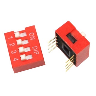 4 bit straight plug 2.54mm foot distance 4p code switch