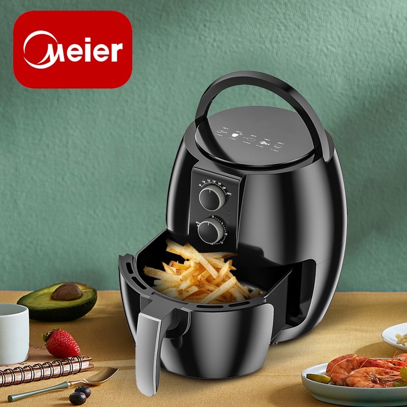 Meier หม้อทอดไร้น้ำมัน air Fryer 4.5L ดิจิตอล ขนาด หม้อทอดไร้น้ำมัน มอทอดไร้น้ำมันอเนกประสงค์ หม้อทอ