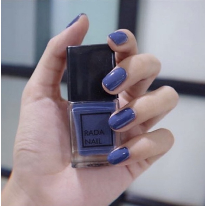 Rada Nail สีฟ้าคราม เนื้อสีเงาดั่งเจล (ไม่ต้องอบ) แห้งไว กลิ่นไม่ฉุน เล็บไม่เหลือง - รูปที่ 2