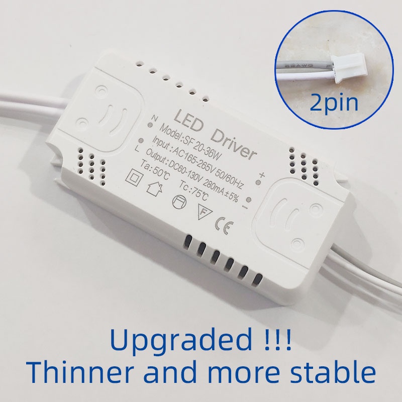 อะแดปเตอร์ไดร์เวอร์ LED 8-24W 36W 50W 60W 80W 100W AC220V แบบเปลี่ยน สําหรับไฟเพดาน LED