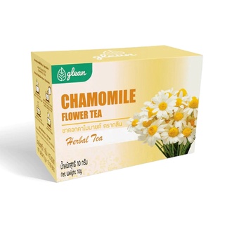 Glean Chamomile Flower Tea ชาดอกคาโมมายด์ 10 ซอง  ตรา กลีน (10 Tea Bags)