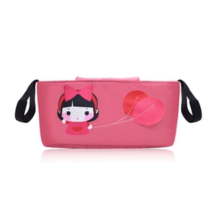Akachan กระเป๋าใส่ของติดรถเข็น-ลาย Girl-Balloon
