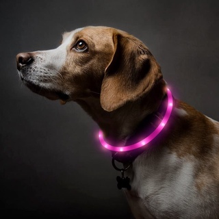 Kutiepom [ส่งจากไทย] ปลอกคอ ไฟLED สำหรับน้องหมา น้องแมว มี 3 ขนาด LED Pet Collar for Dog and Cat