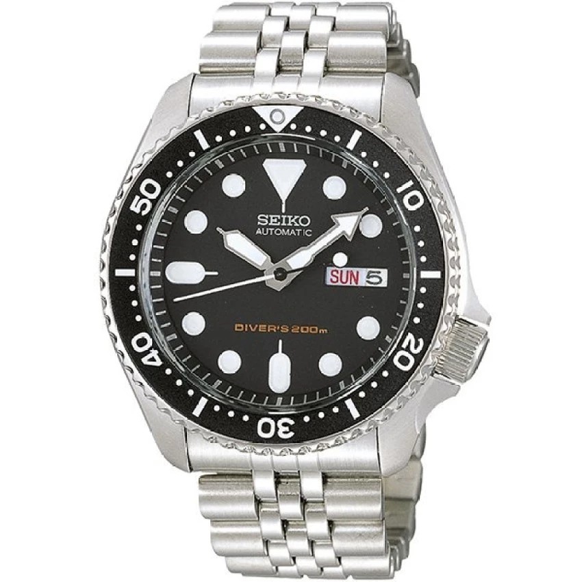 SEIKO Automatic Diver 200m Men's watch ขอบ Pepsi สีเงิน/สีดำ สายสแตนเลส รุ่น SKX007K2  #1