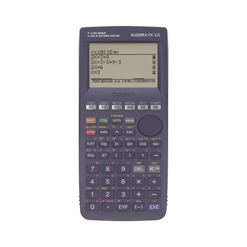 มือสอง จัดส่งฟรี เครื่องคิดเลขวิทยาศาสตร์ CASIO ALGEBRA FX 2.0 PLUS Scientific Calculater เครื่องคิด