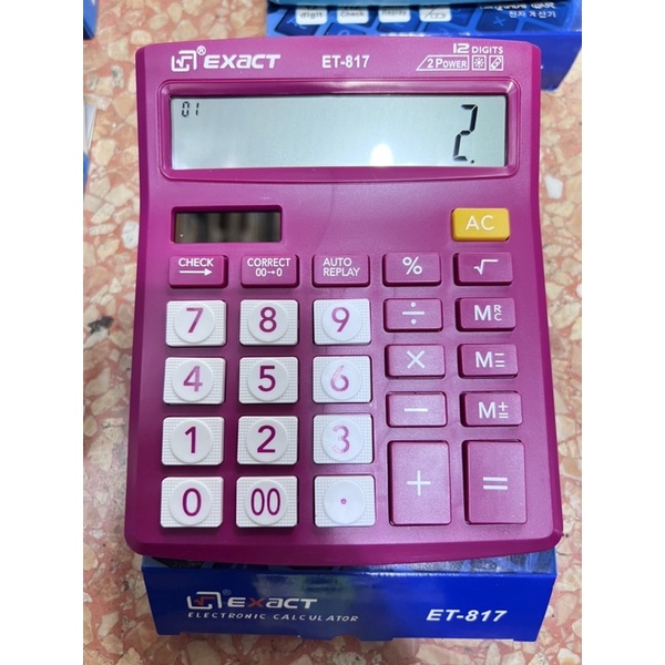 เครื่องคิดเลข รุ่น CT-612VC / 817 สีสดใส ขนาด 1215 cm รูปที่ 4