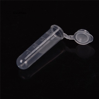 [cxGYMO] 30Pcs 5ml Plastic Centrifuge Lab Test Tube Vial Sample Container Bottle with Cap  HDY