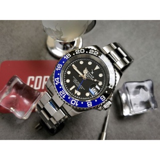 นาฬิกา OceanX VSMS-GMT541 (ออโต้ GMT ขอบBatman เรือนสตีลล้วน)