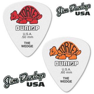 ปิ๊กกีตาร์ เต่าแดง เต่าส้ม Dunlop TORTEX® WEDGE GUITAR PICK 424R