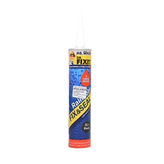 ยาแนวรอยต่อซ่อมรอยแตกร้าว กันรั่วซึม RAINKOTE FIX &amp; SEAL Black-310ML