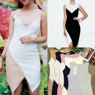 Two-tone Sleeveless Dress