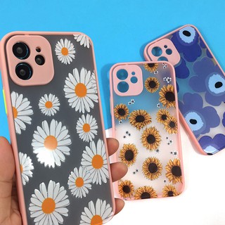 เคสหัวเว่ย Huawei Y9(2019)พร้อมส่งเคสขอบสีหลังขุ่น เคสกันเลนส์กล้อง เคสกันกล้อง เคสดอกไม้ เคสแฟชั่น เคสหัวเว่ย Huawei Y9