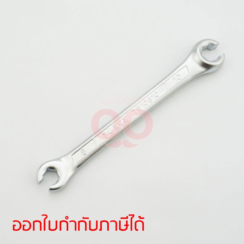 FORCE ประแจแหวนผ่า ขนาด 8X10 มม. รุ่น 7510810 ยาว 130 มม. (ฟอร์ซ)