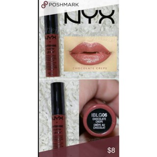 NYX Intense gloss Lip  8ml. สี Chocolate crape