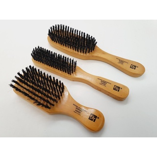 แปรงเฟดขนแข็ง 3 ขนาด Natural Boar Bristle