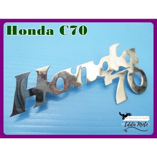 HONDA C70 LEGSHIELD EMBLEM  // โลโก้บังลม ติดได้ทั้งซ้ายและขวา งานสวย