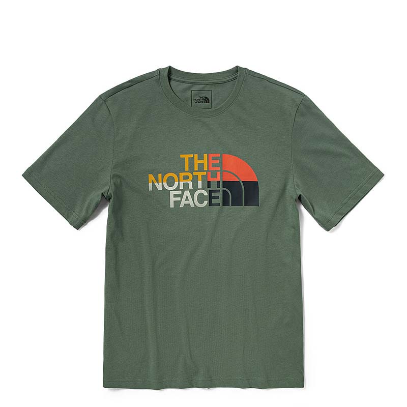 เสื้อยืดแขนสั้นลําลอง ผ้าฝ้าย พิมพ์ลาย Thenorthface North Face สําหรับผู้ชาย 5AZC