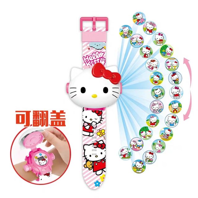 TS Dreamland Hello Kitty Kid watch with Flash Light Cartoon for Kid Toy Kid Jam Kanak-kanak