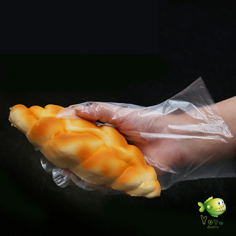 YOYO ถุงมือพลาสติก ถุงมือแบบใส  แบบใช้ครั้งเดียวทิ้ง PE disposable gloves ราคา ถูกที่สุด ดีลบีเคเค แกลเลอรีภาพที่ 6