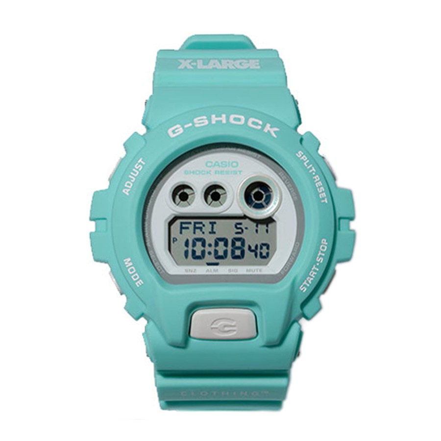 Casio G-Shock นาฬิกาข้อมือผู้ชาย สายเรซิ่น รุ่น GD-X6900 X-LARGE LIMITED EDITION - สีเขียวฟ้า