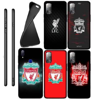 เคสโทรศัพท์ซิลิโคนพิมพ์ลายโลโก้ฟุตบอลสําหรับ oppo realme c 3 c 2 3 5 s 6 pro a 5 q xt x 2 liverpool สีดํา