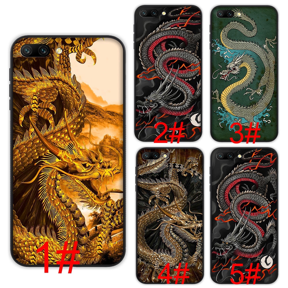 เคสโทรศัพท์มือถือแบบนิ่ม ลายมังกรจีน สําหรับ iPhone 5S 5 7 6S 8 11 XR 6 Plus Pro Max SE
