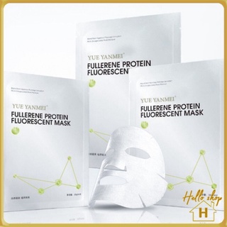 Helloshop 90274 มาส์กหน้า FULLERENE PROTEIN MASK แพ็ค 5 ชิ้น แผ่นมาส์กหน้า มาร์คหน้า มาร์กหน้า แผ่นมาส์ก