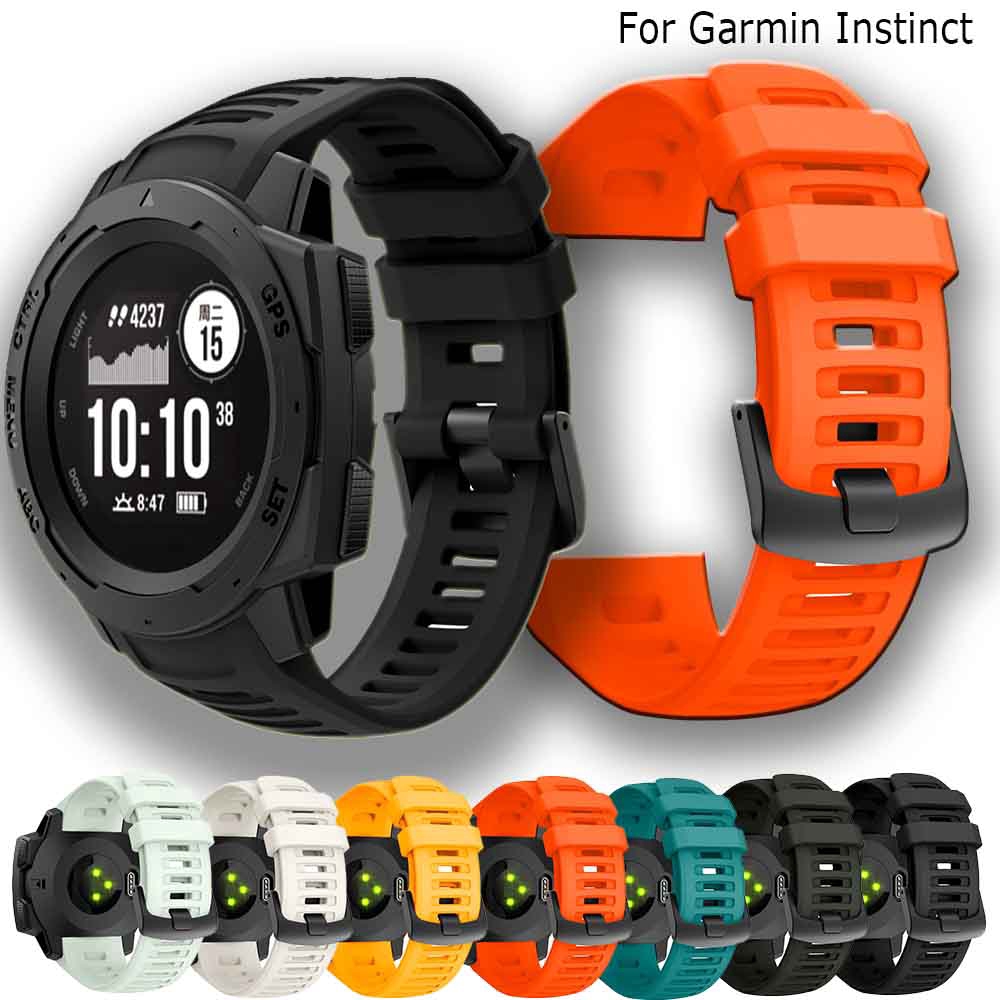 สายนาฬิกาข้อมือ ชนิดซิลิโคน สำหรับ Garmin Instinct ขนาด 22 มม.
