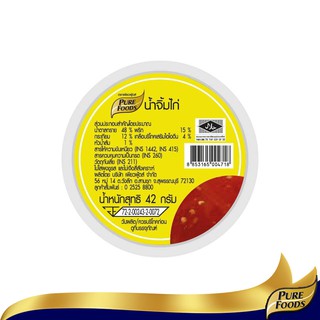 เพียวฟู้ดส์ น้ำจิ้มไก่ ขนาด 42 กรัม Purefoods เพิ่มความอร่อยในการทาน ไก่ย่าง ไก่ทอด  หรือเมนูอื่นๆ ด้วยน้ำจิ้มไก่