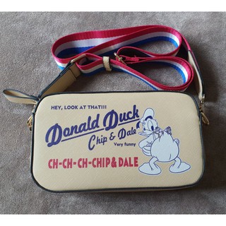 Disney Donale Duck x Chip &amp; Dale Crossbody Bag กระเป๋าสะพาย ดิสนี่ย์ โดนัลดั๊ก ชิบแอนด์เดล