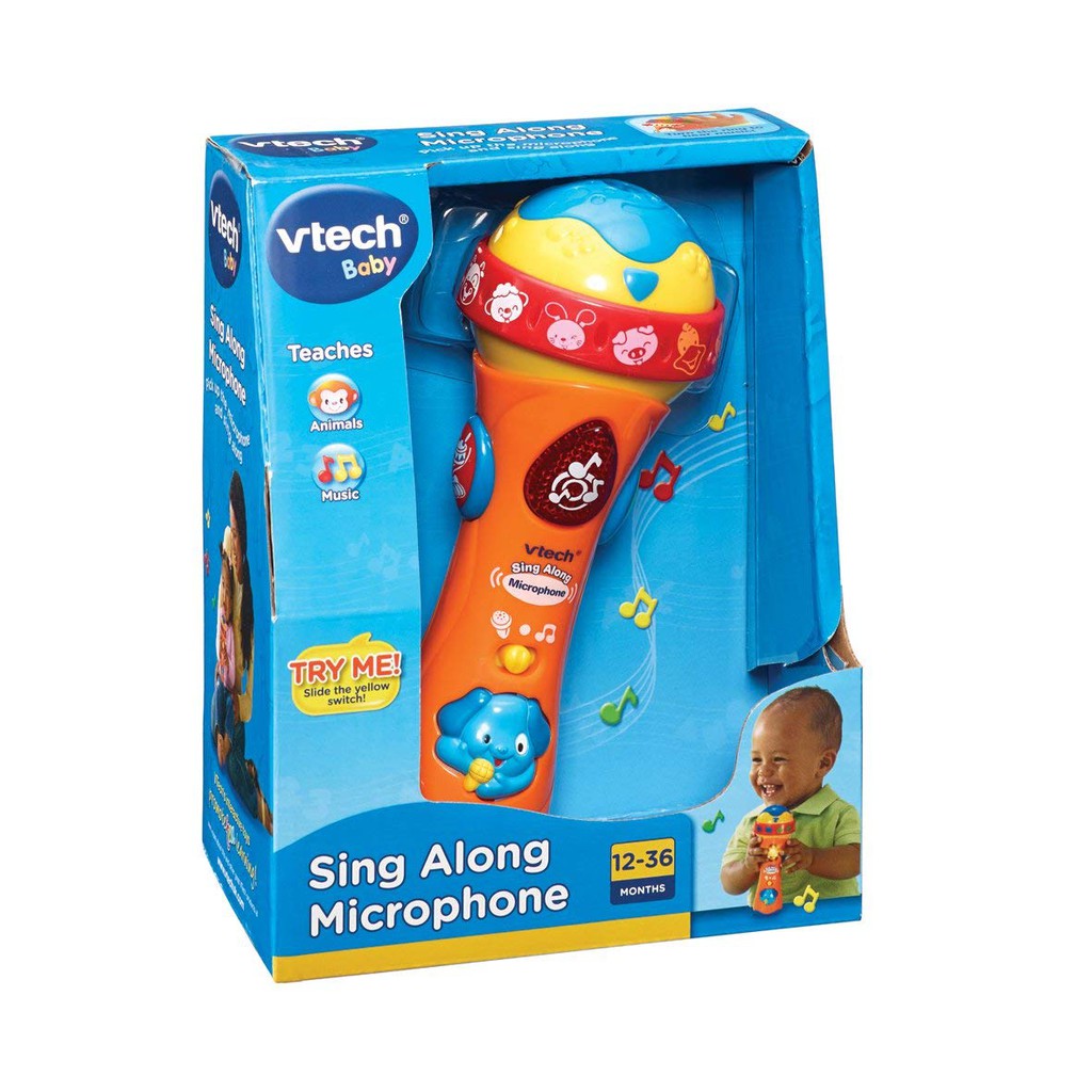 VTECH SING-A-LONG MICROPHONE BABY TODDLER AGE 12-16 MONTHS FREE P+P 
