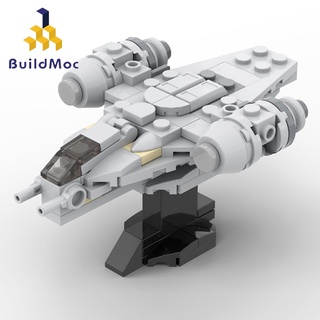 ของเล่นตัวต่อเลโก้ รูปภาพยนตร์ Buildmoc Star Mandalorianed Sapceship Micro Razor สําหรับเด็ก