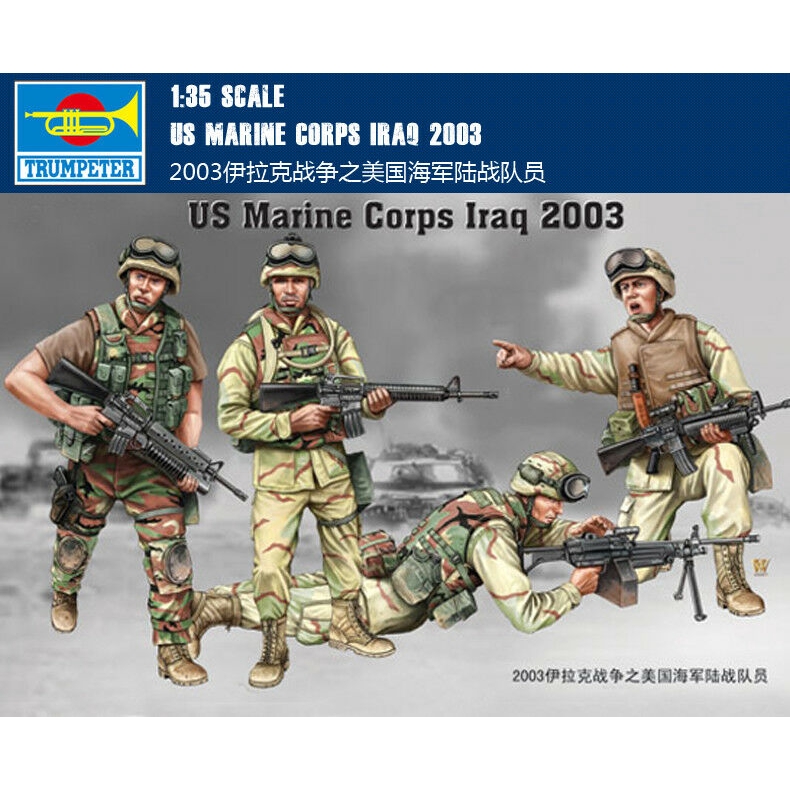 Trumpeter 00407 1/35 US Marine Corps Irac 2003 Trumpeter 1/35 2003 Iraq War US Marine Corps 00407