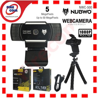 เว็ปแคม Webcam Nubwo NWC-500 FullHD 5Megapixels Auto Focus,White Balance(NWC500) สามารถออกใบกำกับภาษีได้